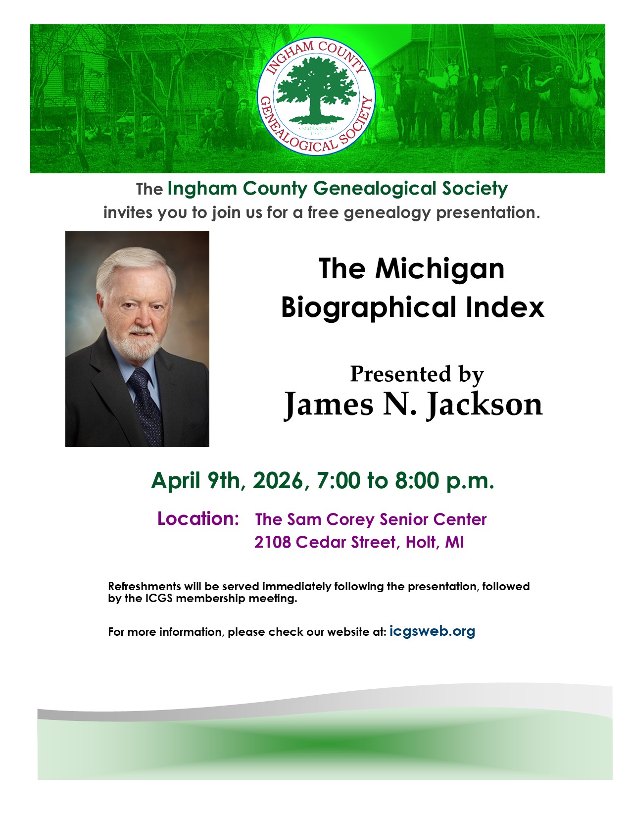 April Membership Meeting